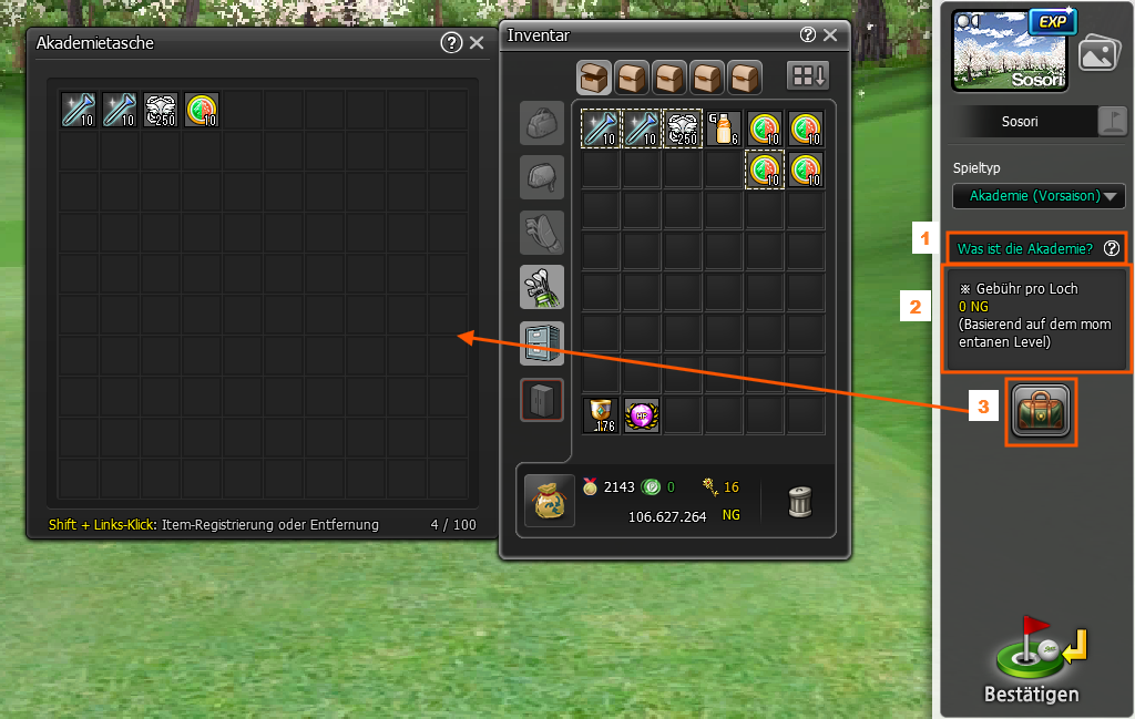 Akademie-Modus – Screenshot 3